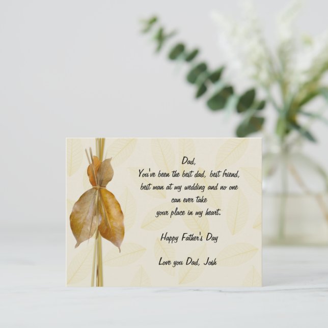 Tarjeta del Día del Padre - ¡Háblalo! (Anverso de pie)