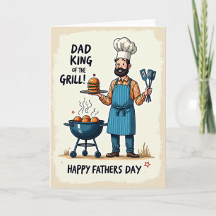 Tarjeta del Día del Padre Hamburguesa Dulce