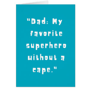 Tarjeta del Día del Padre: Héroe Favorito Papá Sim