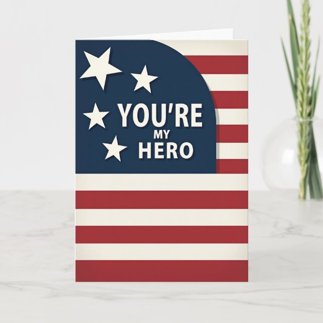Tarjeta del Día del Padre Heroico (Anverso)