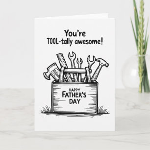 Tarjeta del Día del Padre Herramienta Manual