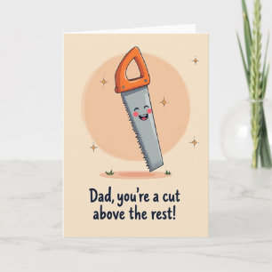 Tarjeta del Día del Padre Herramienta Sonriente