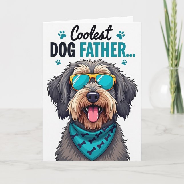 Tarjeta del Día del Padre Hip Hound (Anverso)