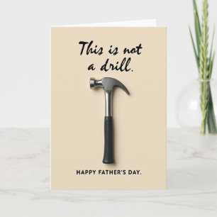 Tarjeta del Día del Padre "Hora del Martillo"