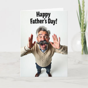 Tarjeta del Día del Padre Jubiloso