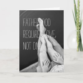 Tarjeta del Día del Padre, la paternidad es más