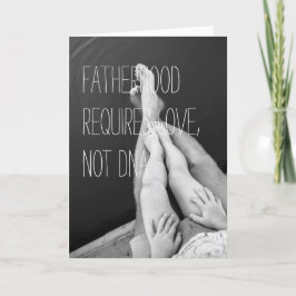 Tarjeta del Día del Padre, la paternidad es más