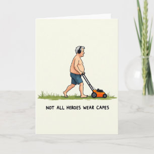 Tarjeta del Día del Padre Lawn Hero