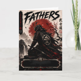 Tarjeta del Día del Padre Legado de Samurái