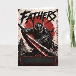Tarjeta del Día del Padre Legado de Samurái