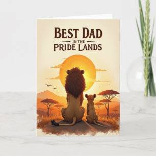 Tarjeta del Día del Padre León Sabana
