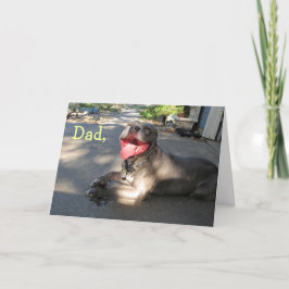 Tarjeta del Día del Padre Loco Pitbull