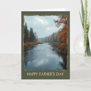 Tarjeta del Día del Padre Luz Dorada