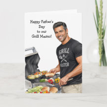 Tarjeta del Día del Padre Maestro de la Parrilla |