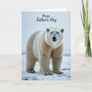 Tarjeta del Día del Padre Majestic Bear
