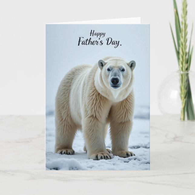 Tarjeta del Día del Padre Majestic Bear (Anverso)