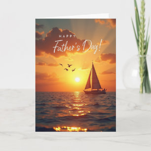 Tarjeta del Día del Padre Mar Tranquilo