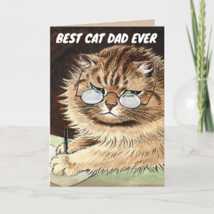 TARJETA DEL DÍA DEL PADRE MEJOR PADRE GATO DE TODO