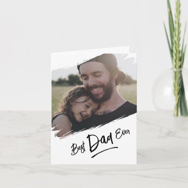 Tarjeta del Día del Padre - Mejor Papá de la Histo (Anverso)