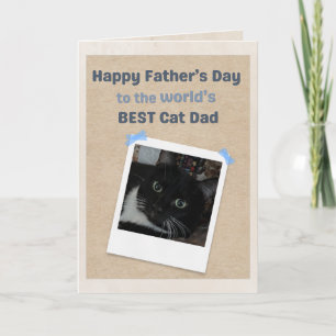 Tarjeta del Día del Padre: Mejor Papá Gato del Mun