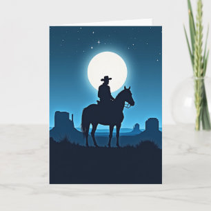 Tarjeta del Día del Padre Moonlit Rider