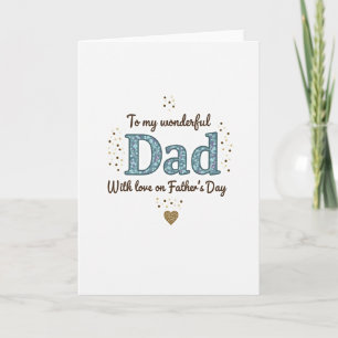 Tarjeta del Día del Padre Mosaico Papá