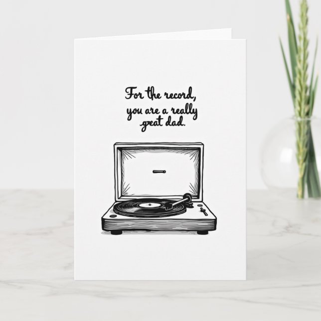 Tarjeta del Día del Padre Musical (Anverso)