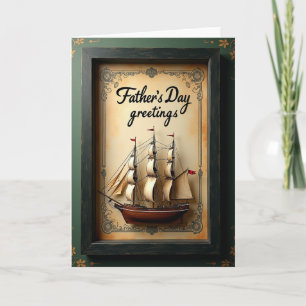 Tarjeta del Día del Padre Navegando