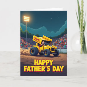 Tarjeta del Día del Padre Night Race
