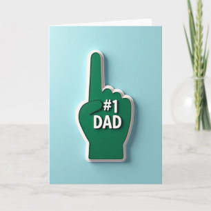 Tarjeta del Día del Padre Número Uno Papá Genial