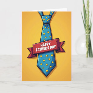 Tarjeta del Día del Padre Ocean Tie