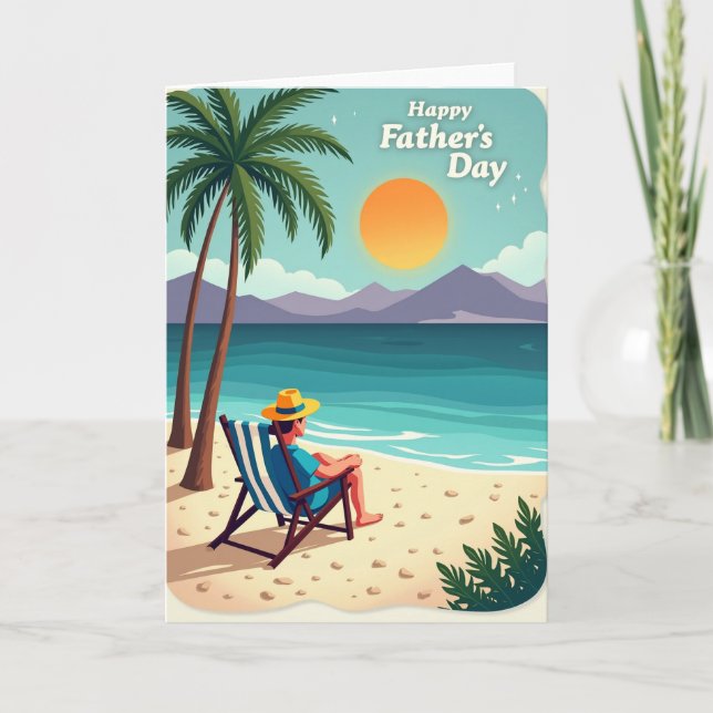 Tarjeta del Día del Padre Ocean View (Anverso)