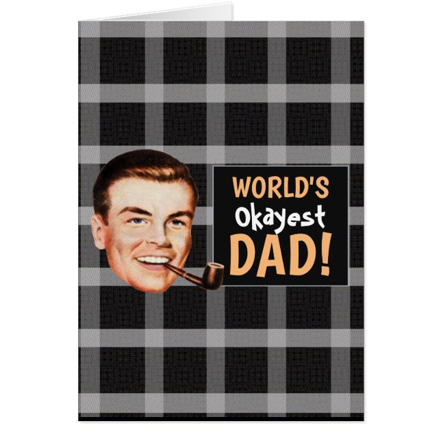 Tarjeta del Día del Padre Okayista del Mundo (Frente)