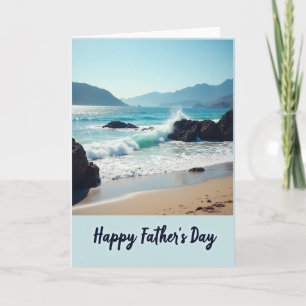 Tarjeta del Día del Padre Ola del Océano