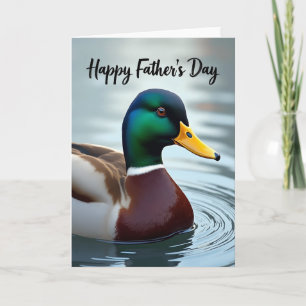 Tarjeta del Día del Padre Pájaro Esmeralda