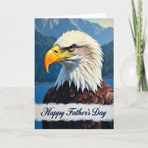 Tarjeta del Día del Padre Pájaro Poderoso