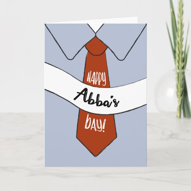 Tarjeta del Día del Padre para Abba (Anverso)