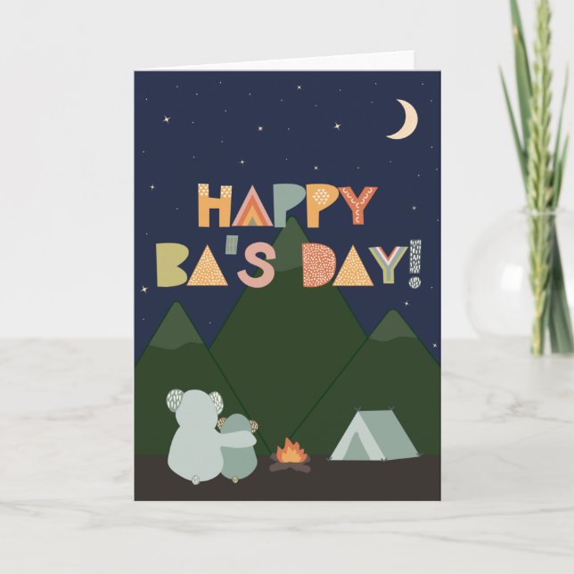Tarjeta del Día del Padre para Bà (Anverso)