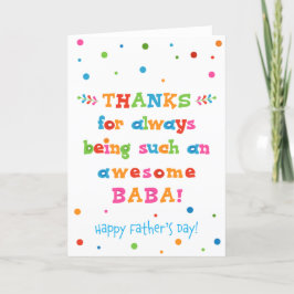 Tarjeta del Día del Padre para Baba