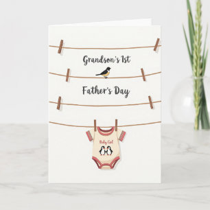 Tarjeta del Día del Padre para Bebé Niña