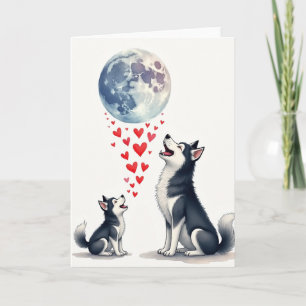 Tarjeta del Día del Padre para Cachorros a la Luz 