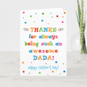 Tarjeta del Día del Padre para Dada