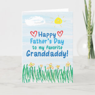 Tarjeta del día del padre para el abuelo