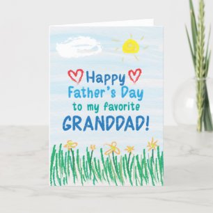 Tarjeta del día del padre para el abuelo