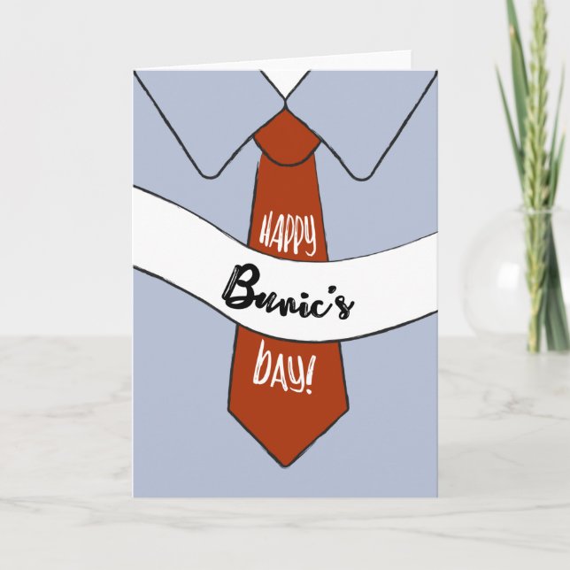 Tarjeta del Día del Padre para el Bunic (Anverso)