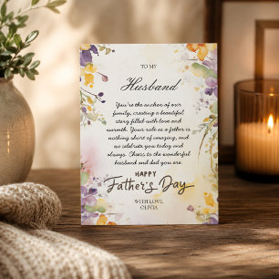 Tarjeta del Día del Padre para el Esposo de la Esp