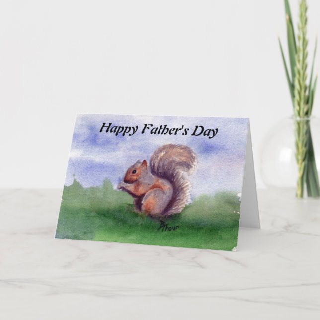 Tarjeta del día del padre para el estudio de la ar (Anverso)