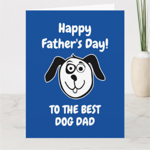 Tarjeta del Día del Padre para el mejor papá perro