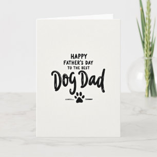 Tarjeta del Día del Padre para el Mejor Papá Perro