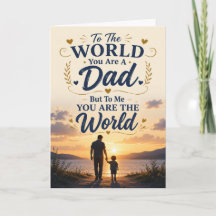 Tarjeta del Día del Padre 'Para el mundo eres un p